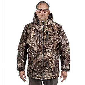 Habit Men’s Waterproof Insulated Hooded Rain Jacket- Medium Size